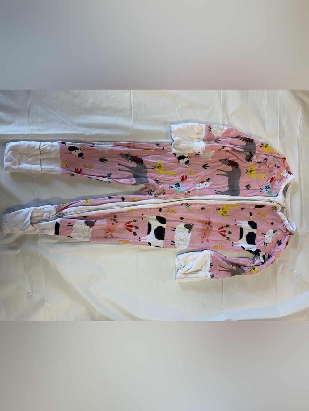 Little Sleepies Pink Animal Print Footed Sleep Sack